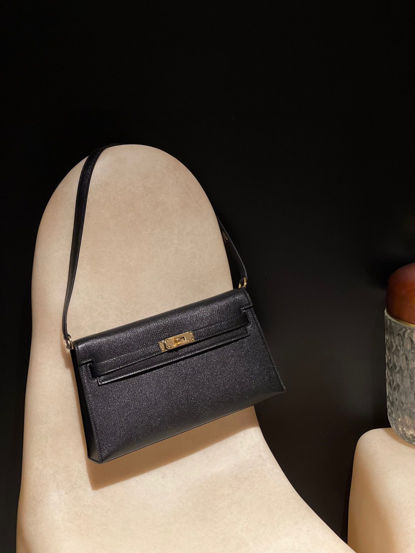 Hermès Kelly Elan Mysore leather view 1