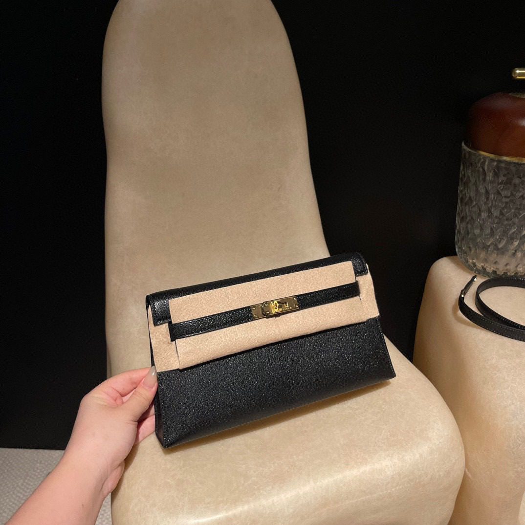 Hermès Kelly Elan Mysore leather view 3