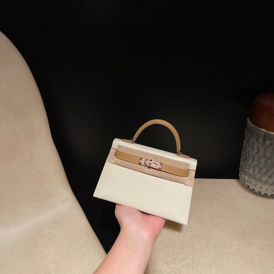 Hermès Mini Kelly 2 +4B+2Z Epsom leather view 8