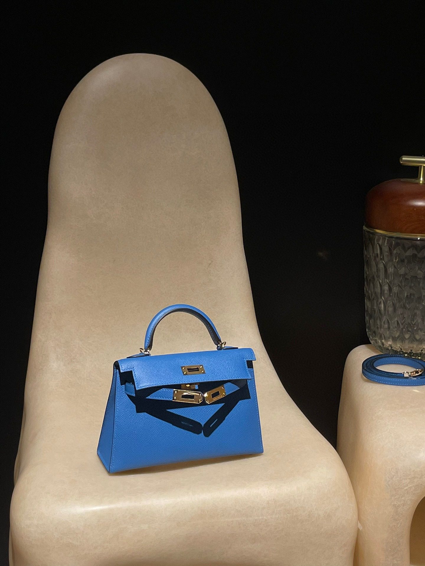 Hermès Mini Kelly 2 :7Q Epsom leather view 1