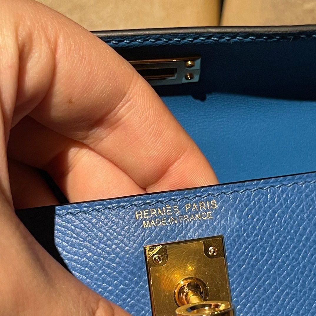 Hermès Mini Kelly 2 :7Q Epsom leather view 5