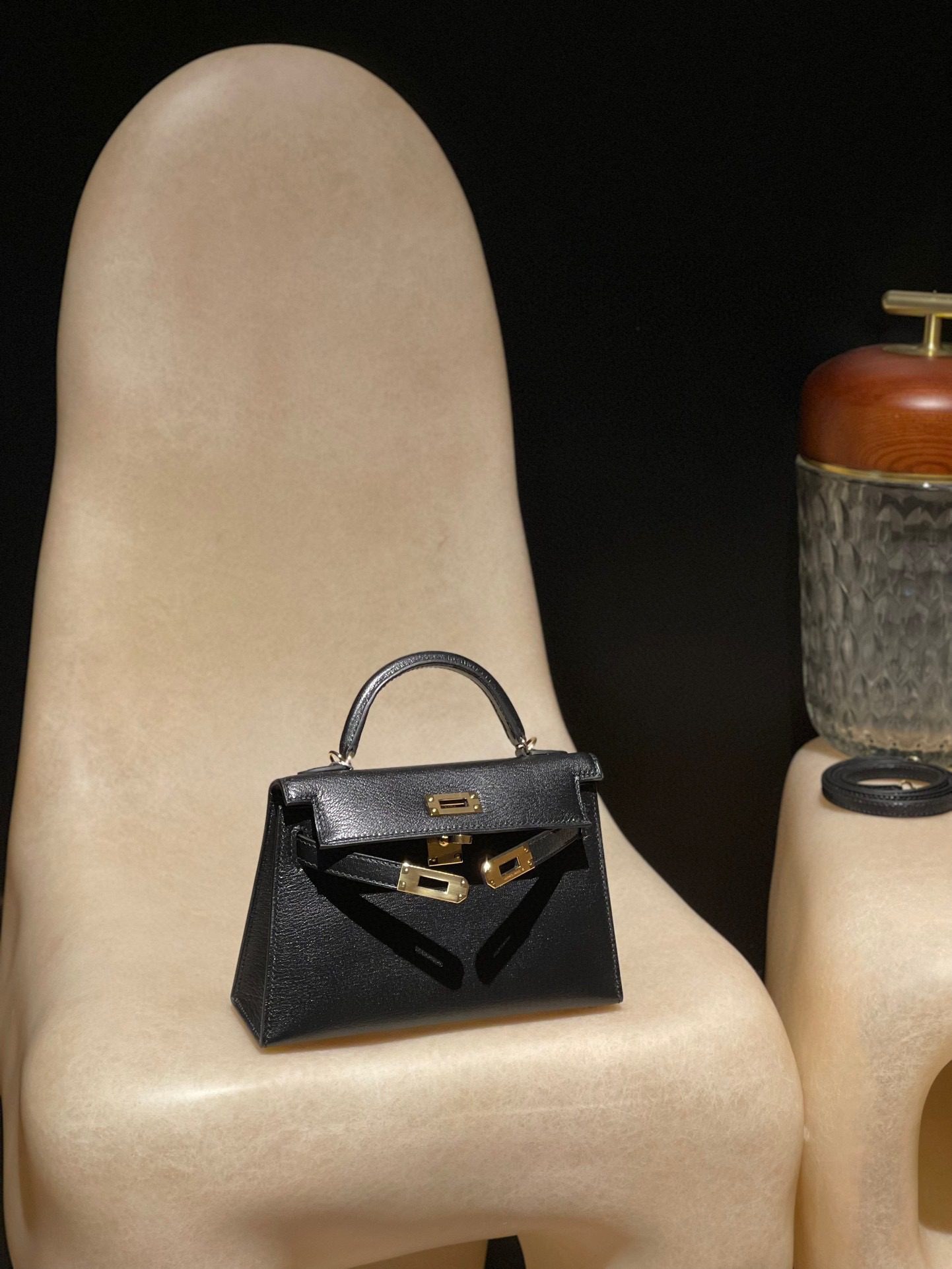 Hermès Mini Kelly 2 Mysore leather view 1