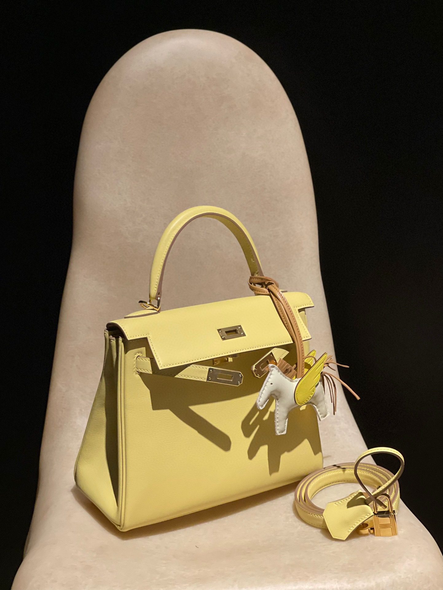 Hermès Kelly 25 :1Z Swift leather view 1