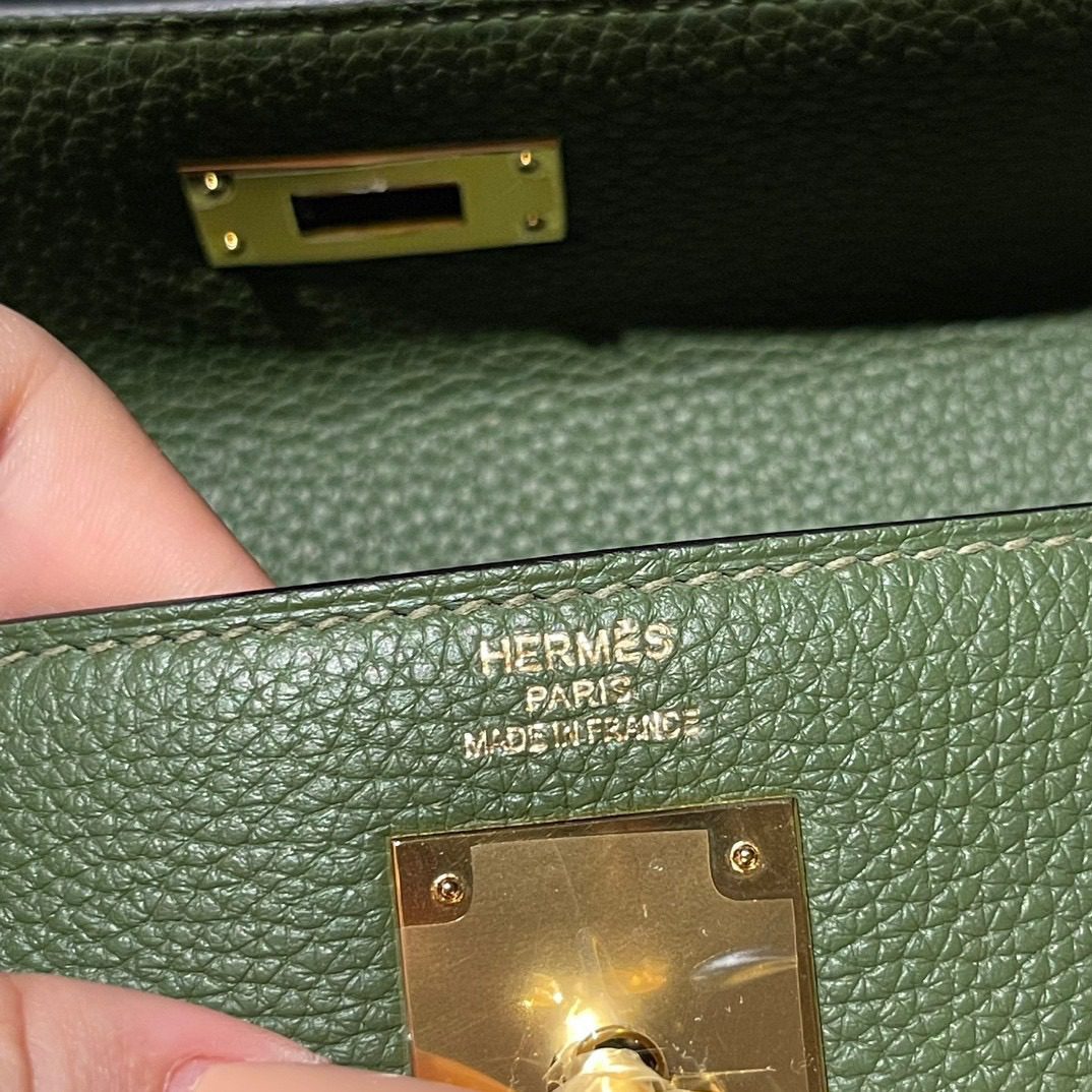 Hermès Kelly 28 :V6 Togo leather view 4
