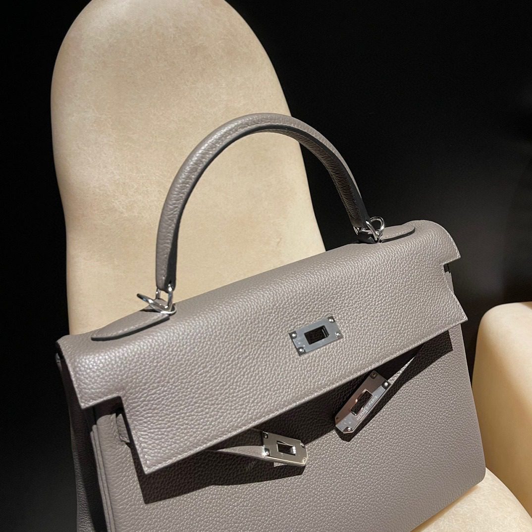 Hermès Kelly 32 :8F Togo leather view 8