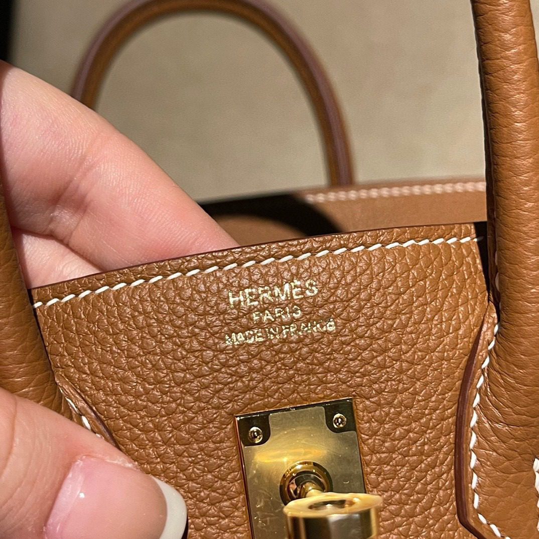 Hermès Birkin25 Togo leather view 6