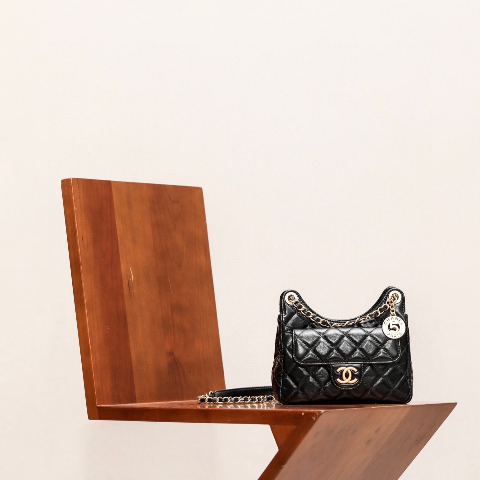 Chanel 23B Calfskin Hobo Bag view 2