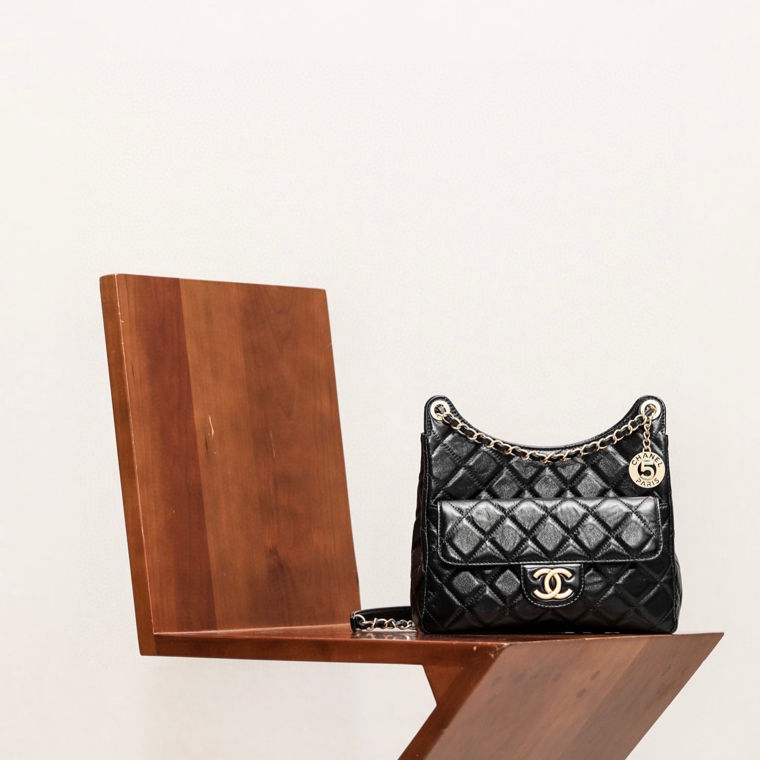 Chanel 23B Calfskin Hobo Bag view 3
