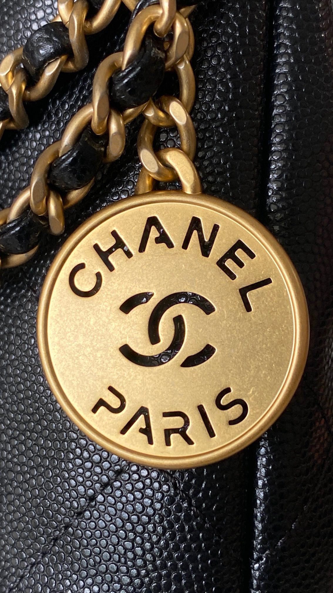 Chanel 22 Mini Caviar Bag view 2