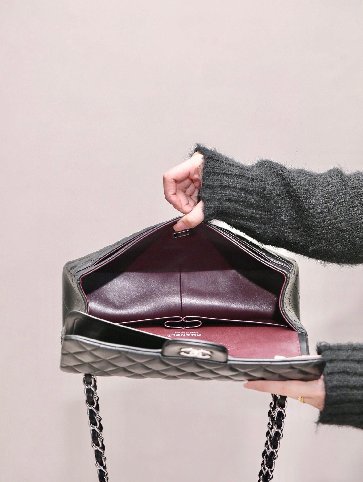 Chanel Large Classic Handbag view 4