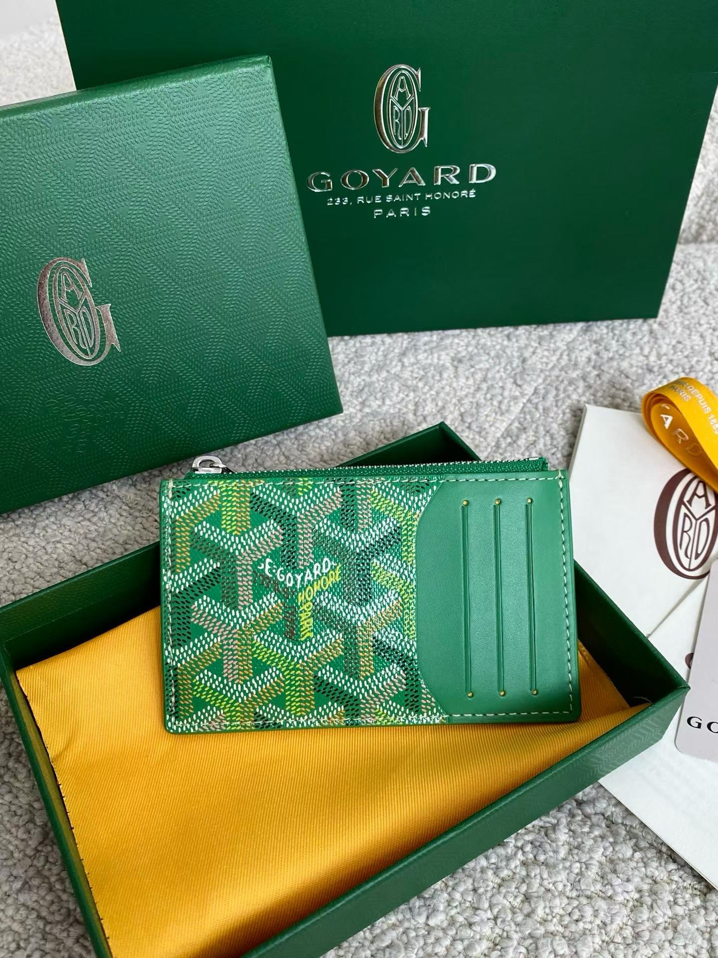 Goyard Bourbon zipped card holder view 1