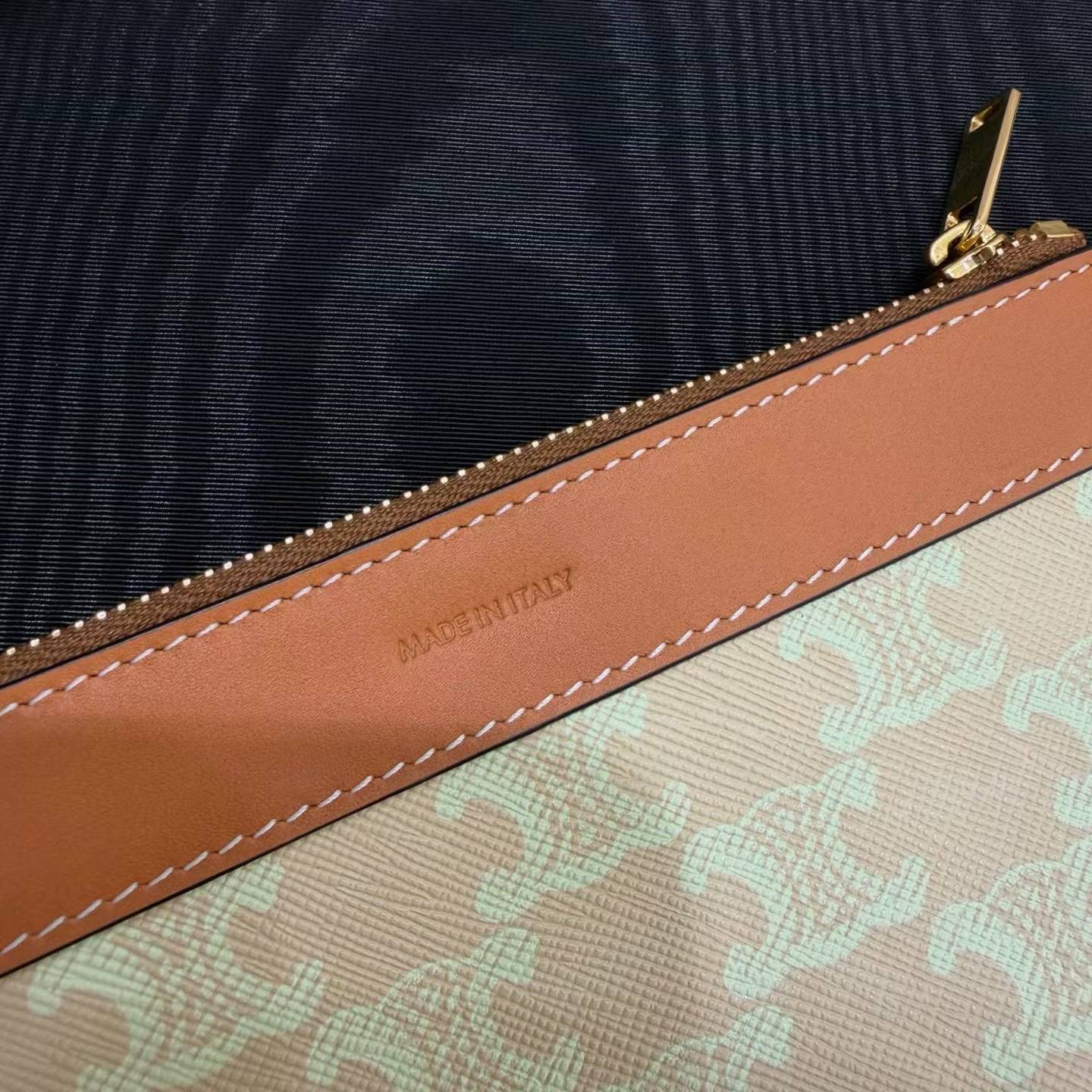 Celine Soft Shopper Bag In Triomphe Canvas And Calfskin view 6
