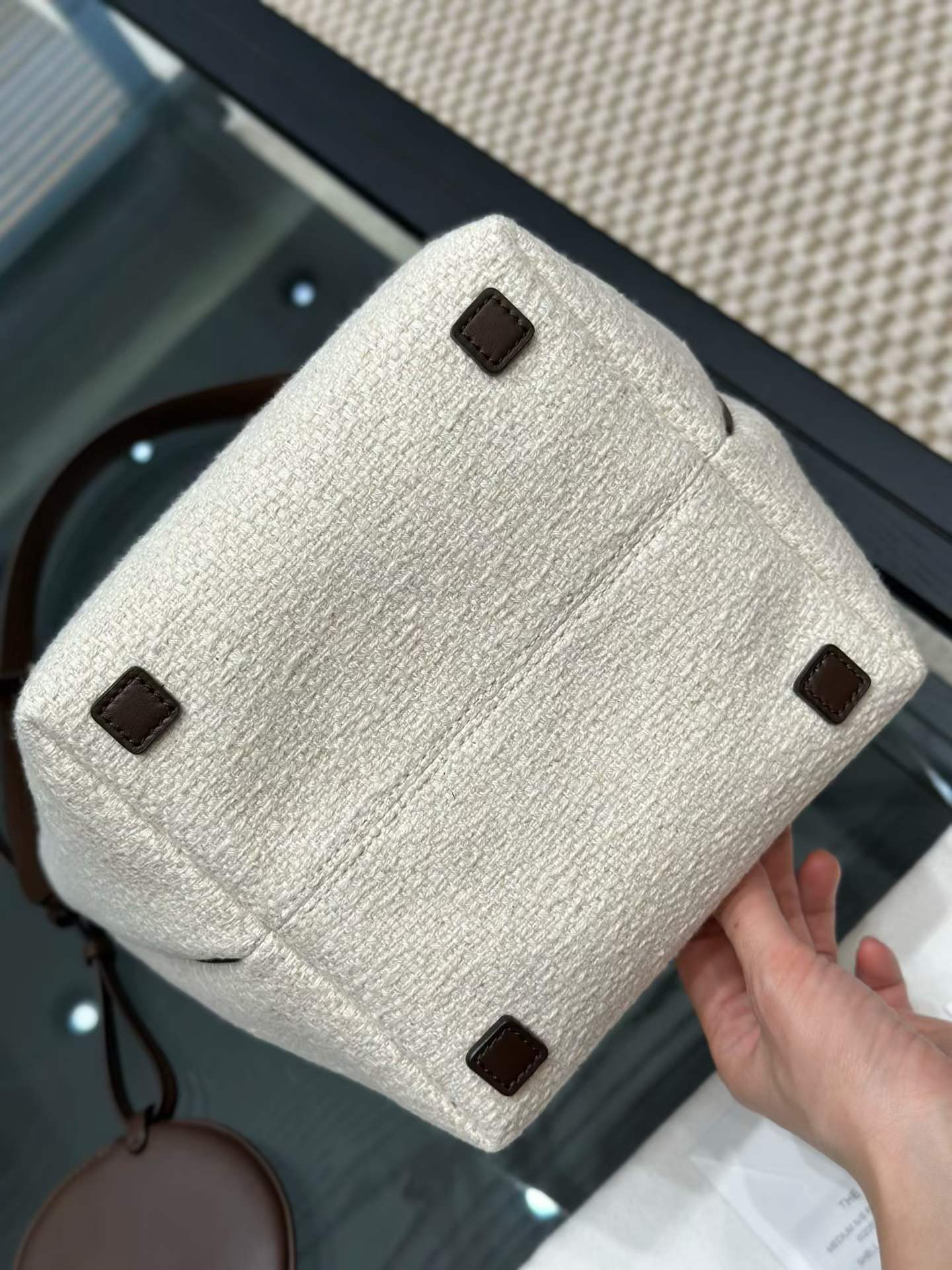 The Row MEDIUM N/S Park Leather tote bag view 4