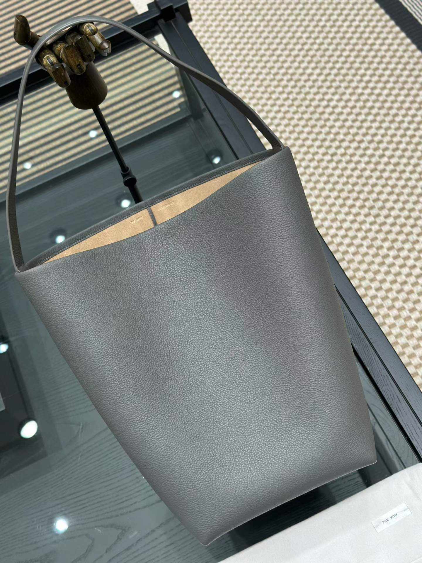 The Row N/S Park Leather tote bag view 1