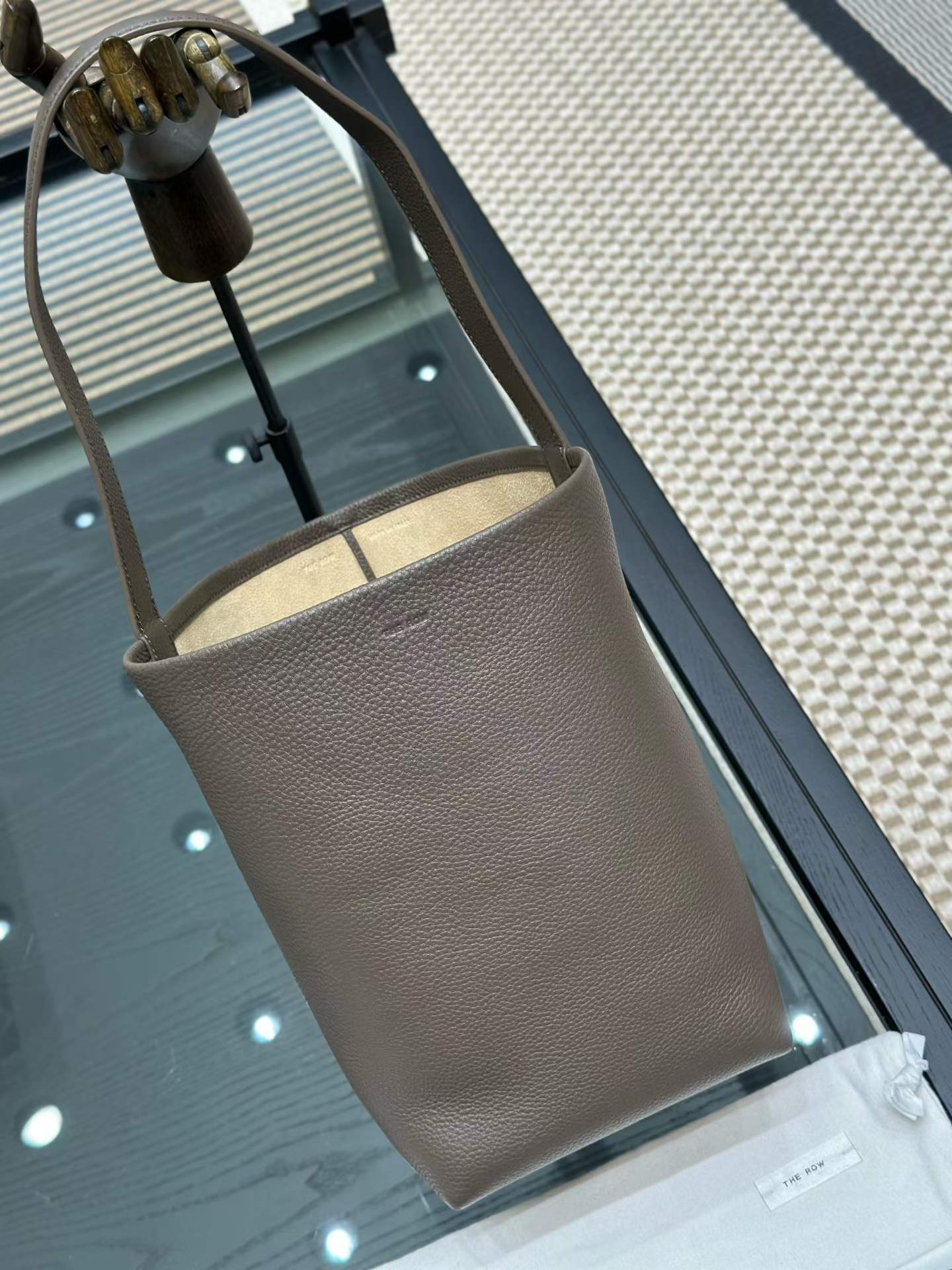 The Row N/S Park Leather tote bag view 1