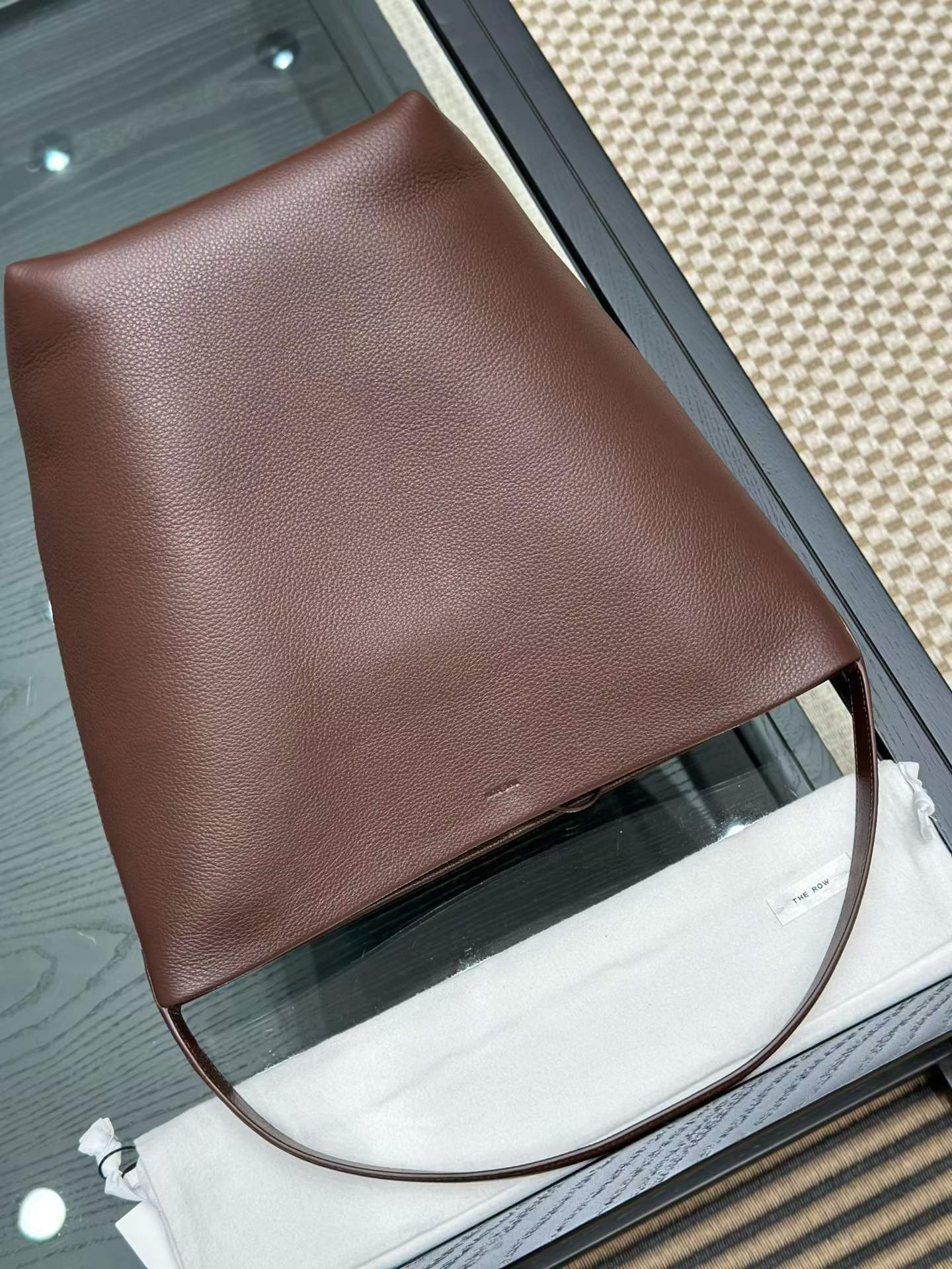 The Row N/S Park Leather tote bag view 13