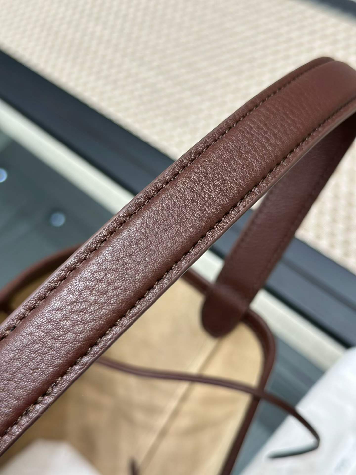 The Row N/S Park Leather tote bag view 6