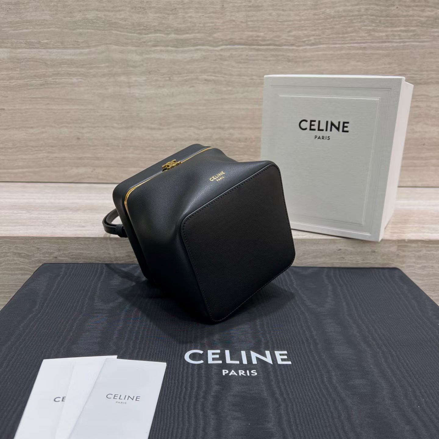 Celine Cube In Supple Calfskin view 2