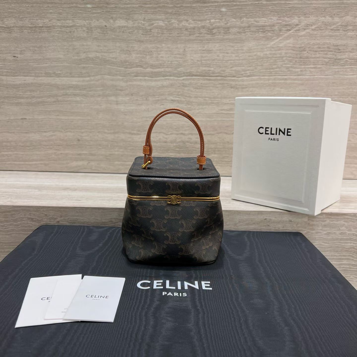 Celine Cube In Supple Calfskin view 1
