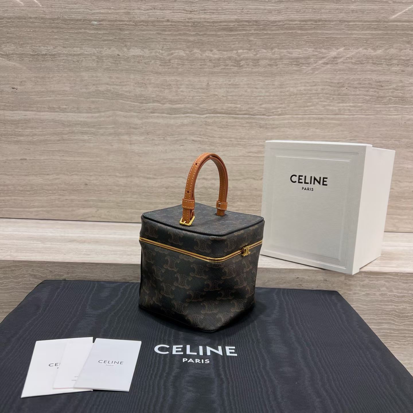 Celine Cube In Supple Calfskin view 2