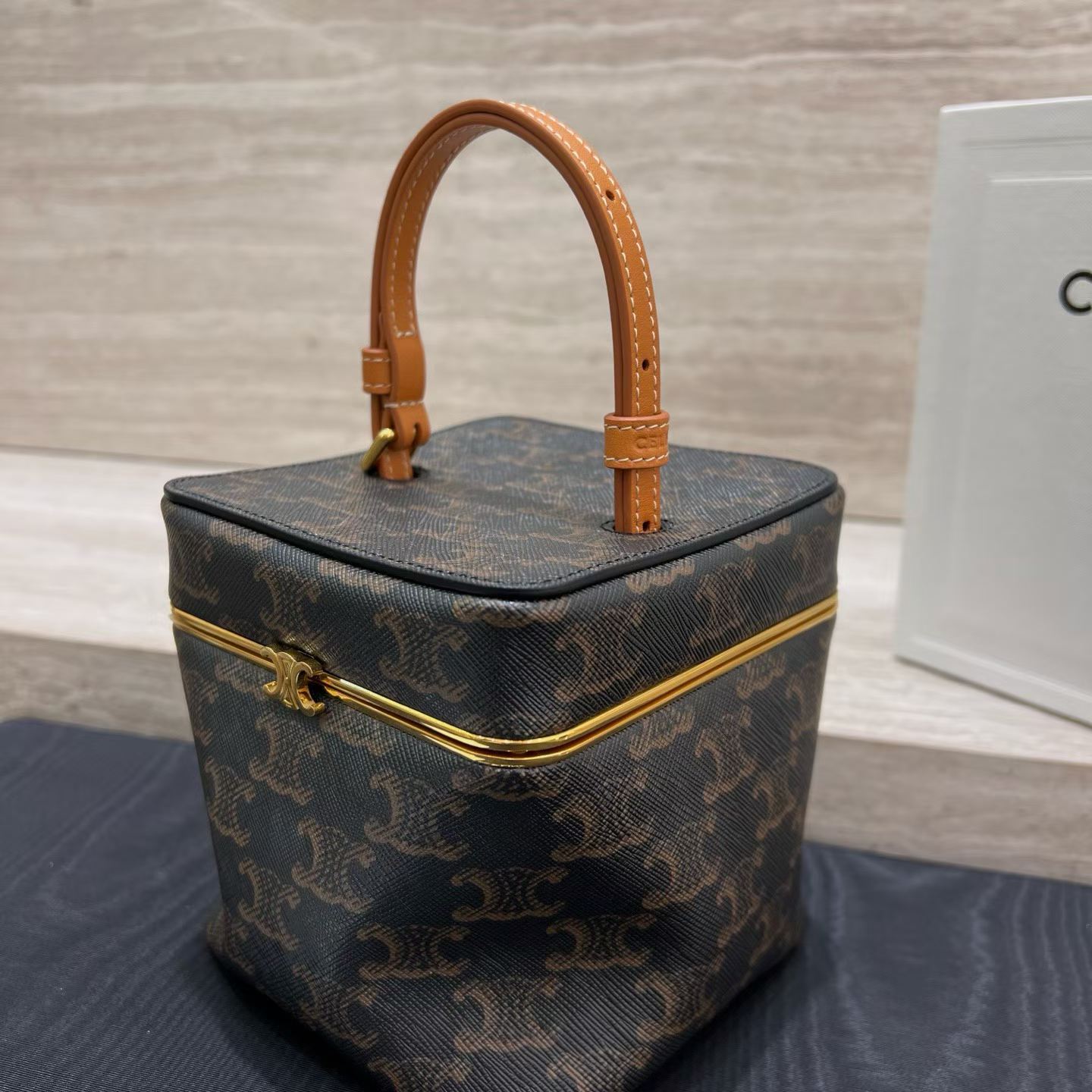 Celine Cube In Supple Calfskin view 4