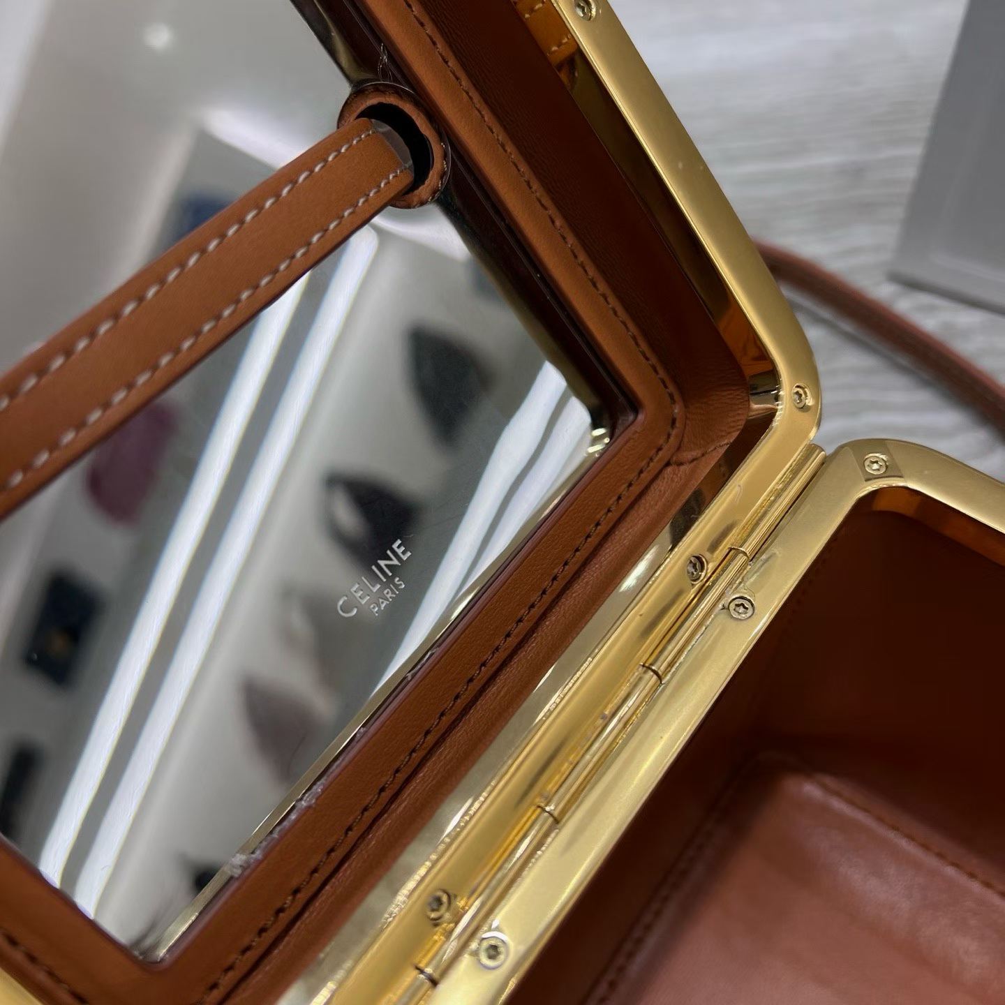 Celine Cube In Supple Calfskin view 7