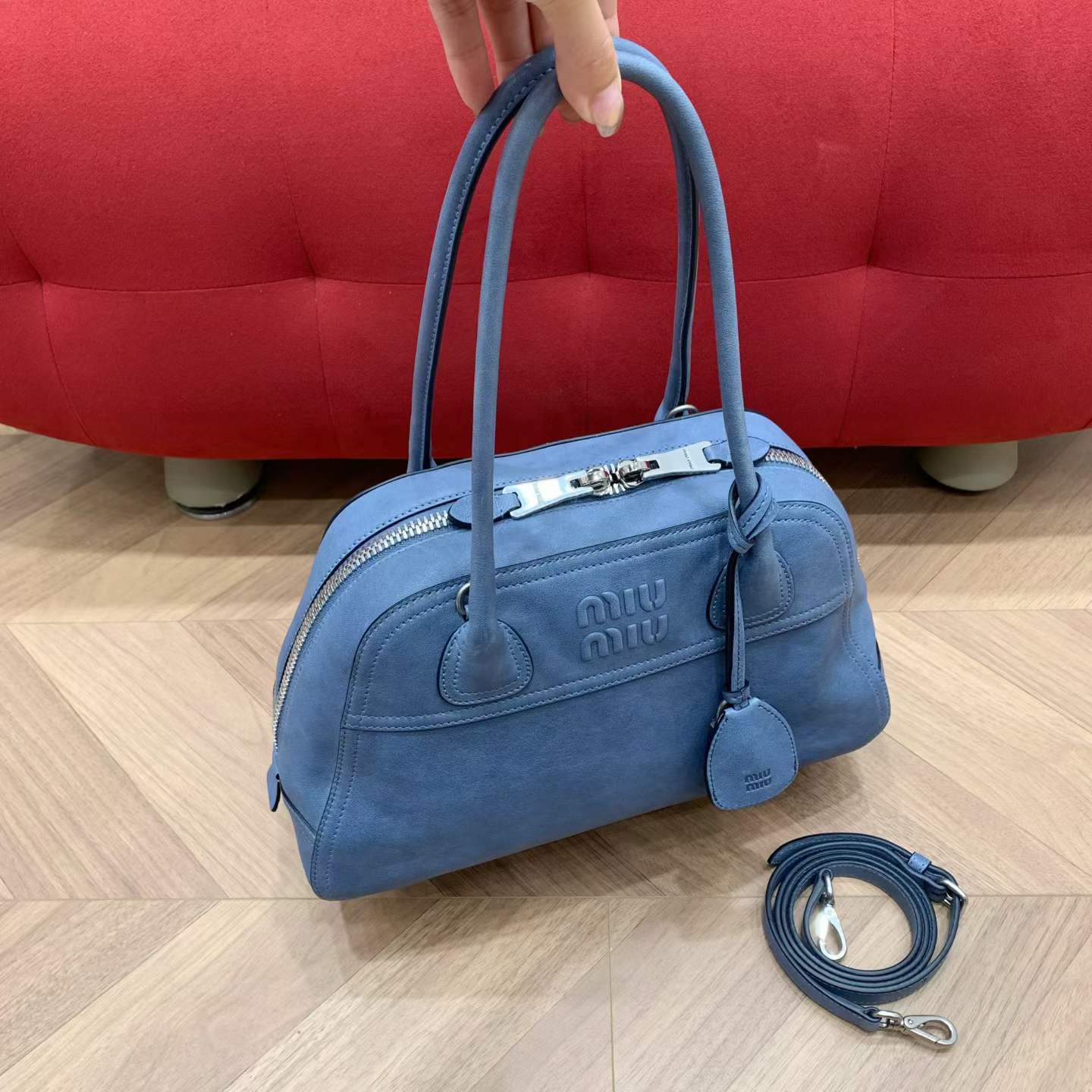 Miu Miu Vivant nappa leather bag view 1