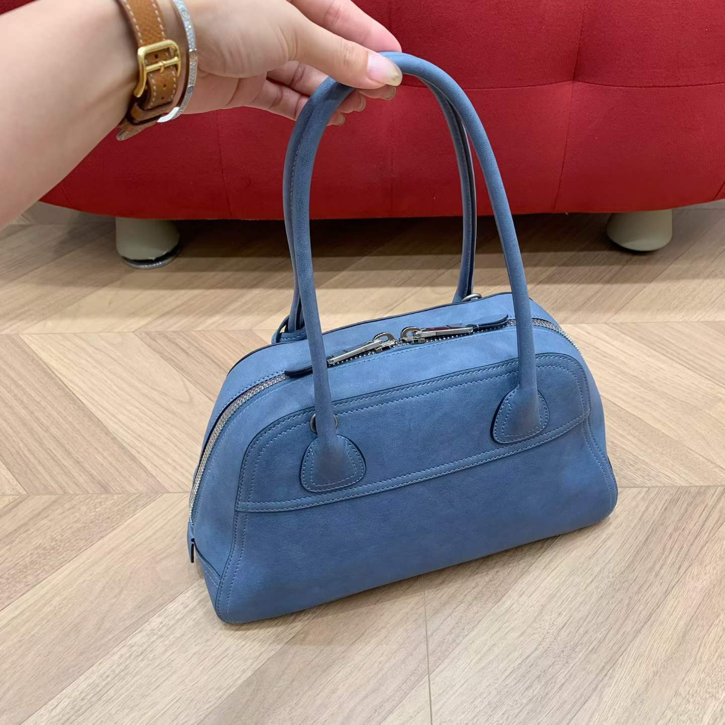 Miu Miu Vivant nappa leather bag view 3