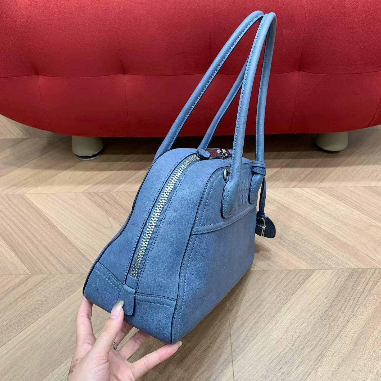 Miu Miu Vivant nappa leather bag view 5