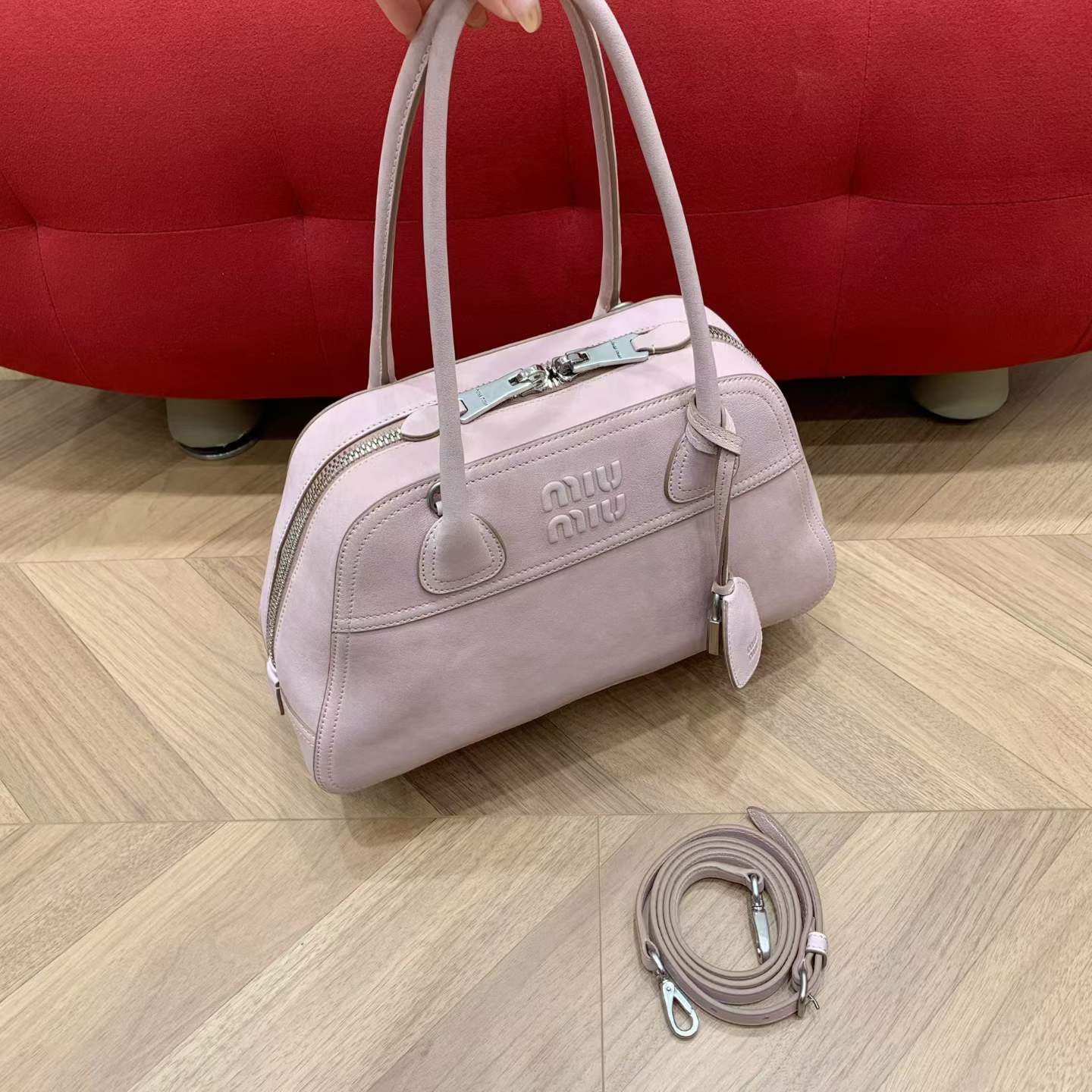 Miu Miu Vivant nappa leather bag view 1