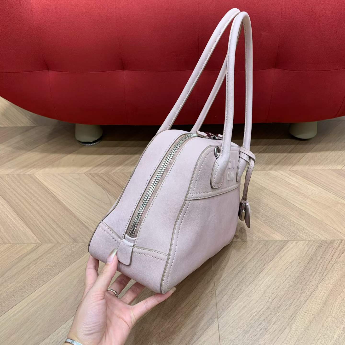 Miu Miu Vivant nappa leather bag view 5
