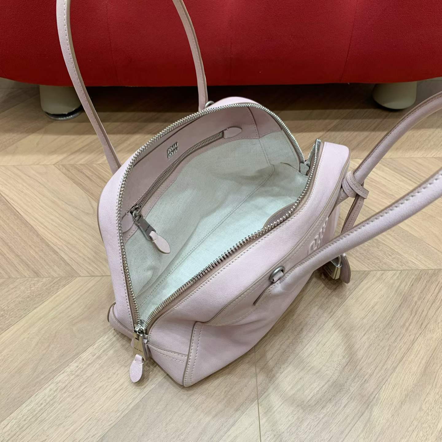 Miu Miu Vivant nappa leather bag view 8