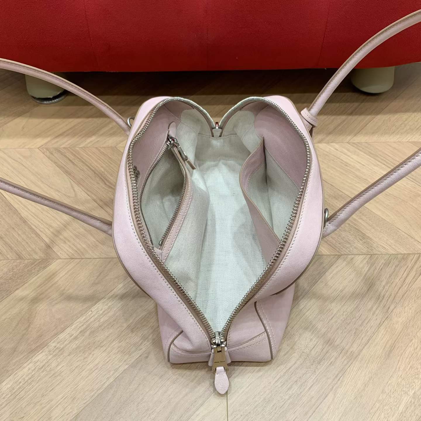 Miu Miu Vivant nappa leather bag view 9