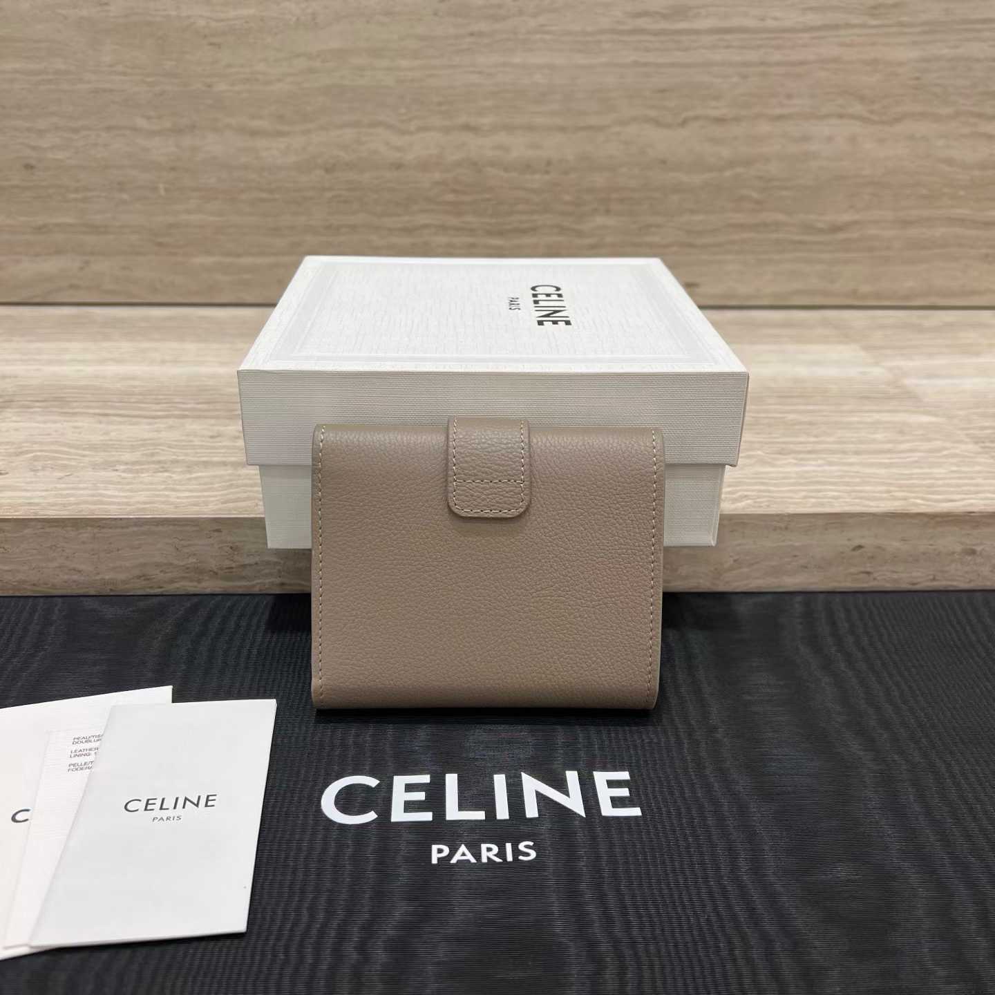 Celine Fine Strap Wallet Nino In Supple Grained Calfskin view 2