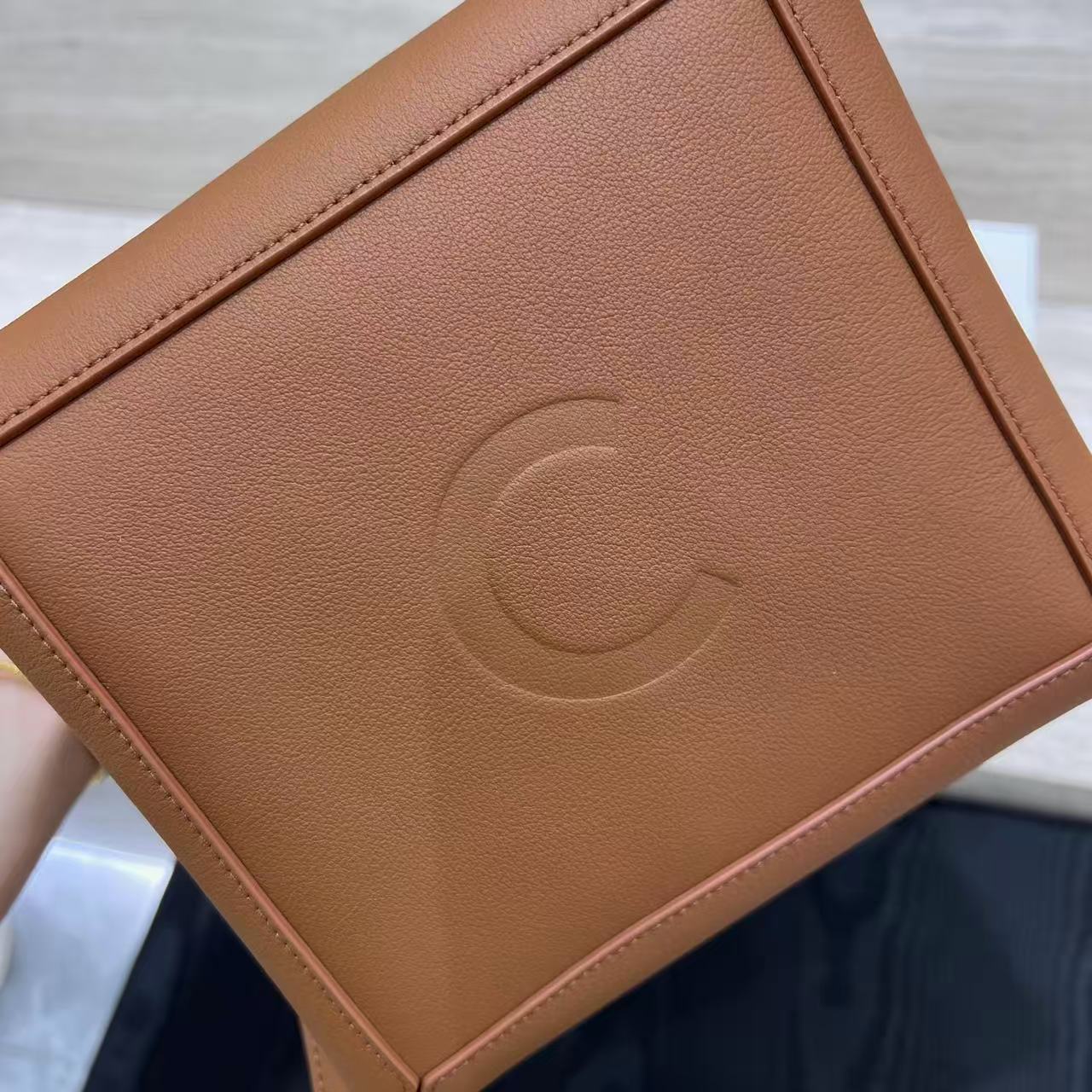 Celine Medium Cube Bag In Supple Calfskin view 11