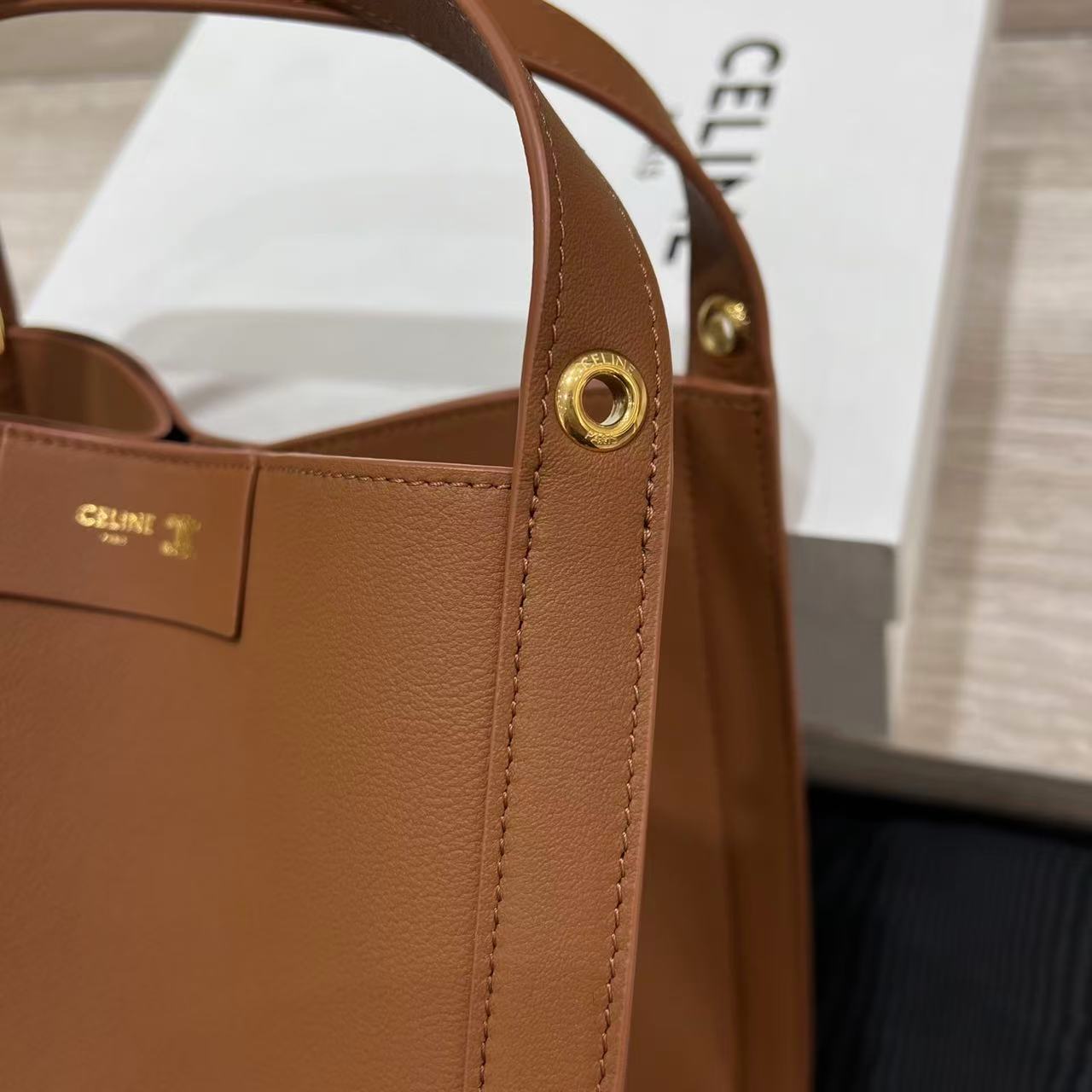 Celine Medium Cube Bag In Supple Calfskin view 12