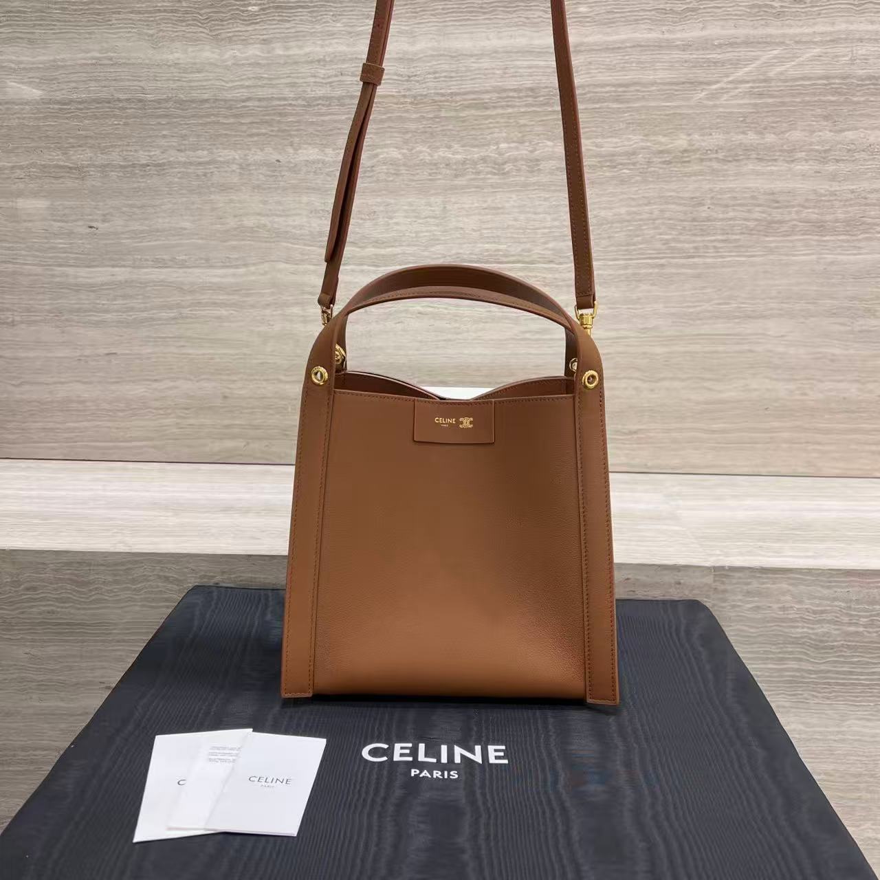 Celine Medium Cube Bag In Supple Calfskin view 2