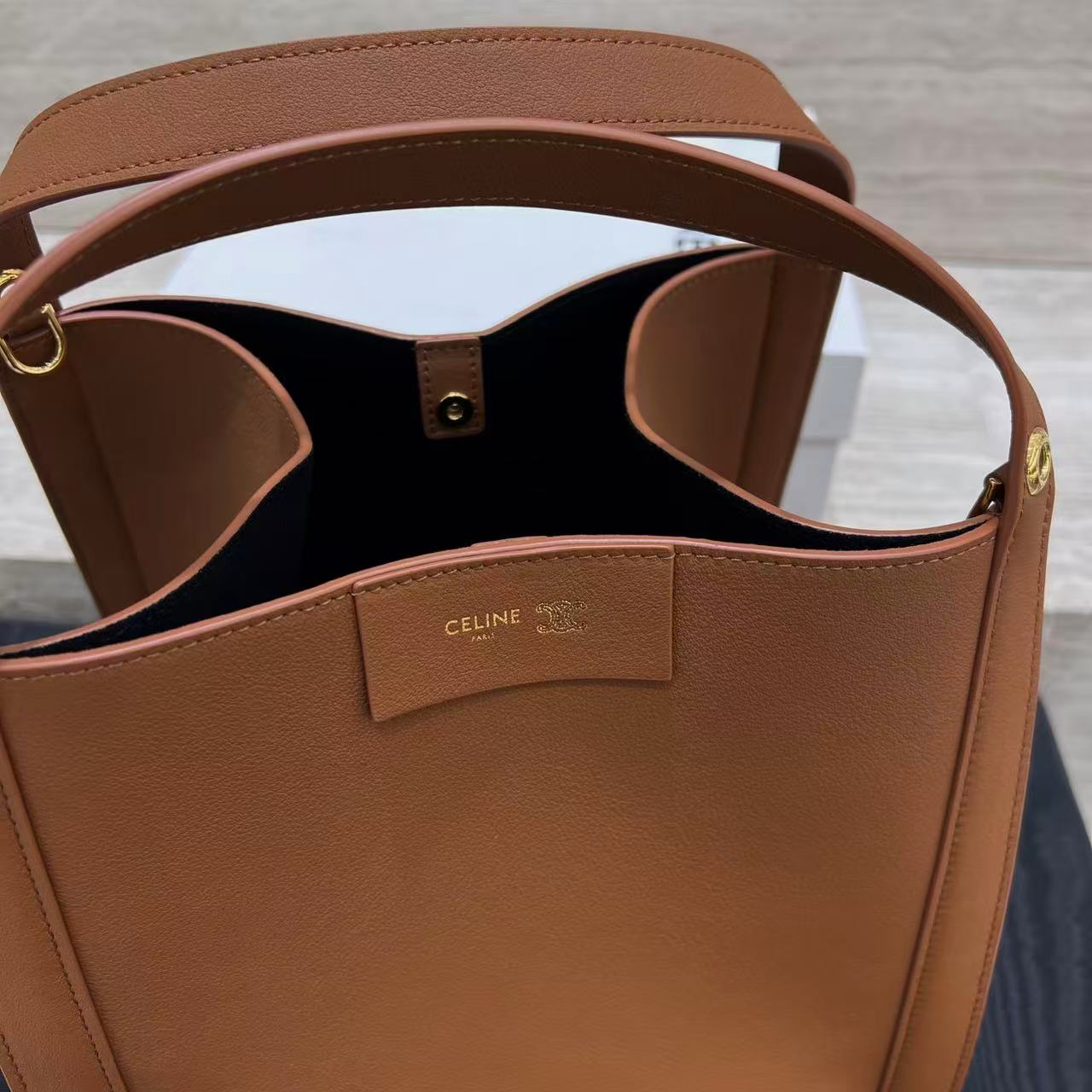 Celine Medium Cube Bag In Supple Calfskin view 3