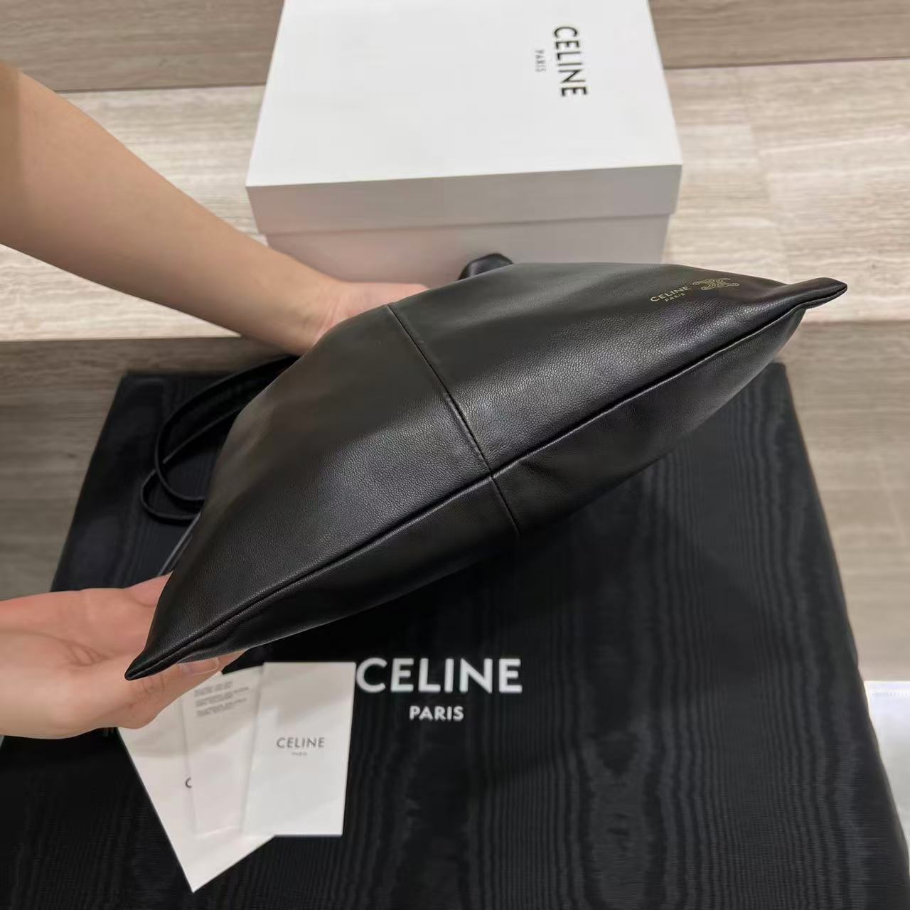 Celine Small Crystal Pouch In Lambskin view 3