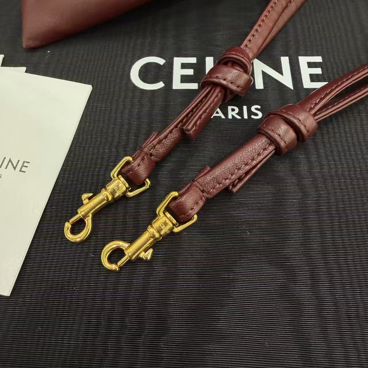 Celine Small Crystal Pouch In Lambskin view 11