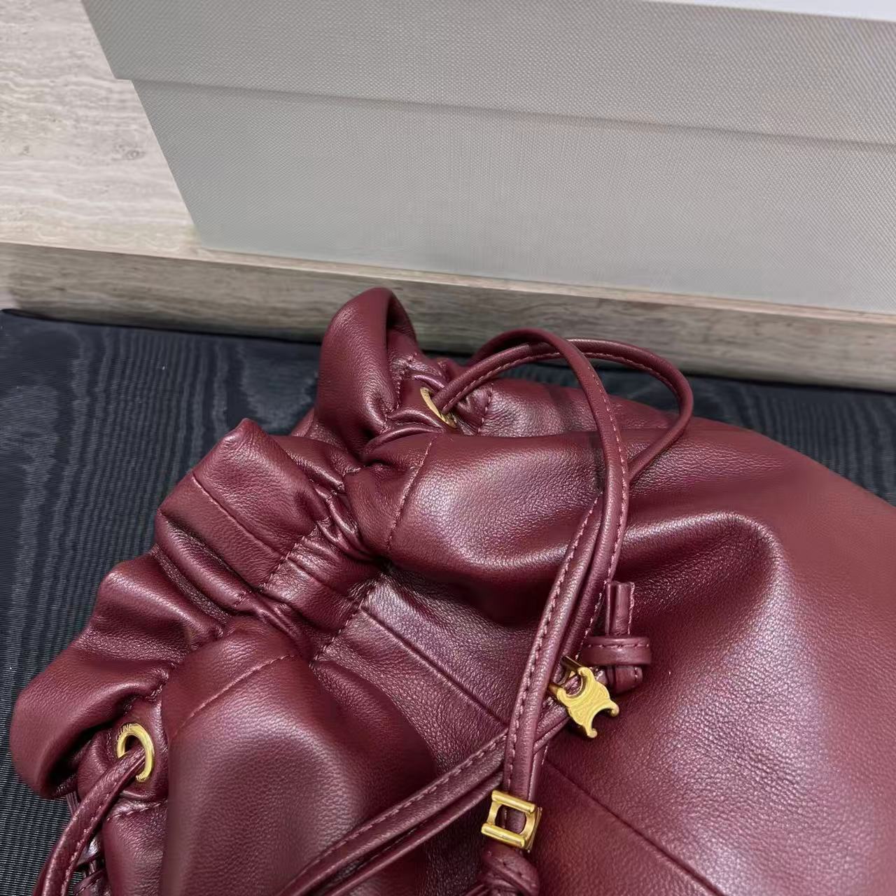 Celine Small Crystal Pouch In Lambskin view 7