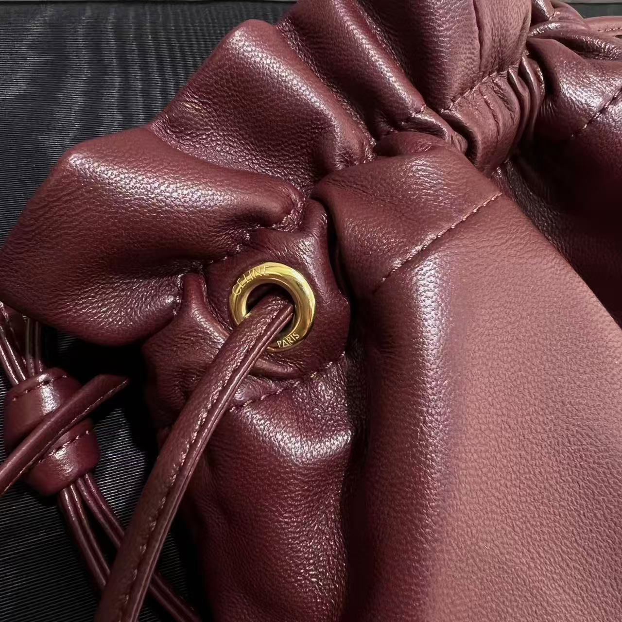 Celine Small Crystal Pouch In Lambskin view 9