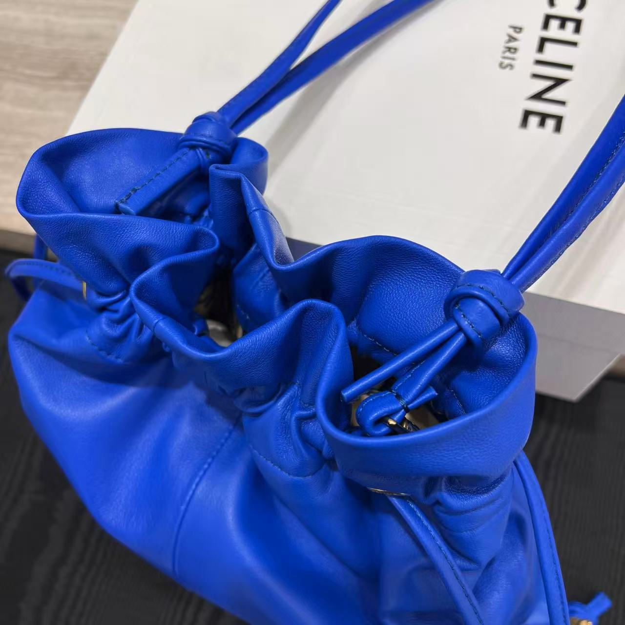 Celine Small Crystal Pouch In Lambskin view 10