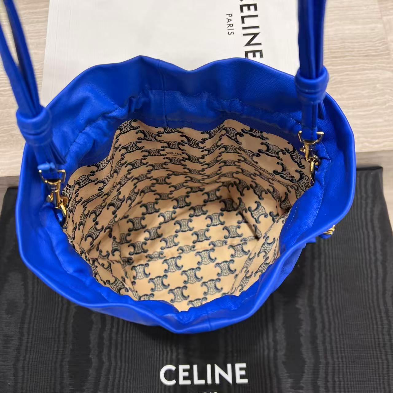 Celine Small Crystal Pouch In Lambskin view 12