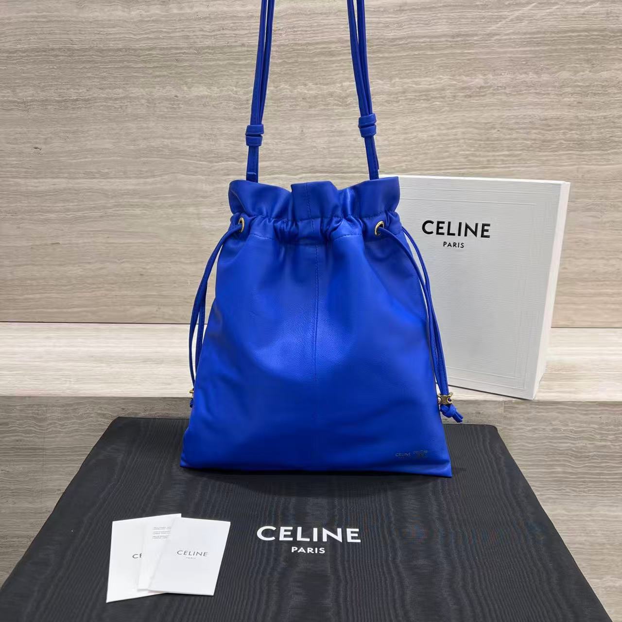 Celine Small Crystal Pouch In Lambskin view 2