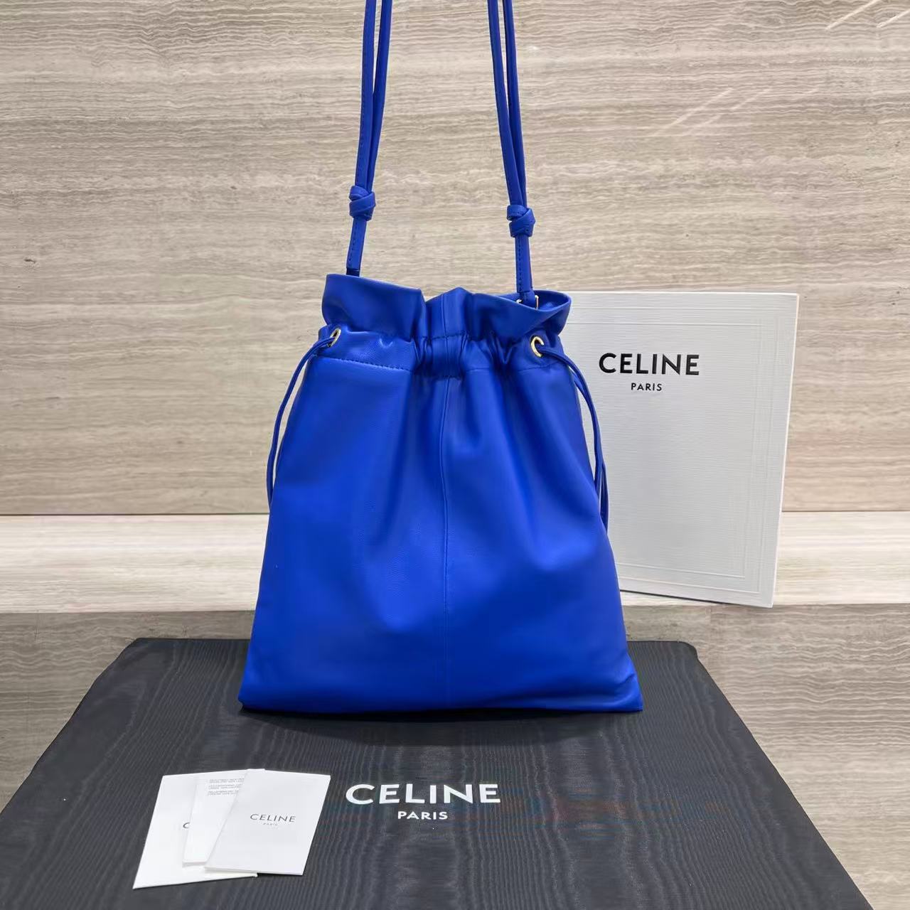 Celine Small Crystal Pouch In Lambskin view 3
