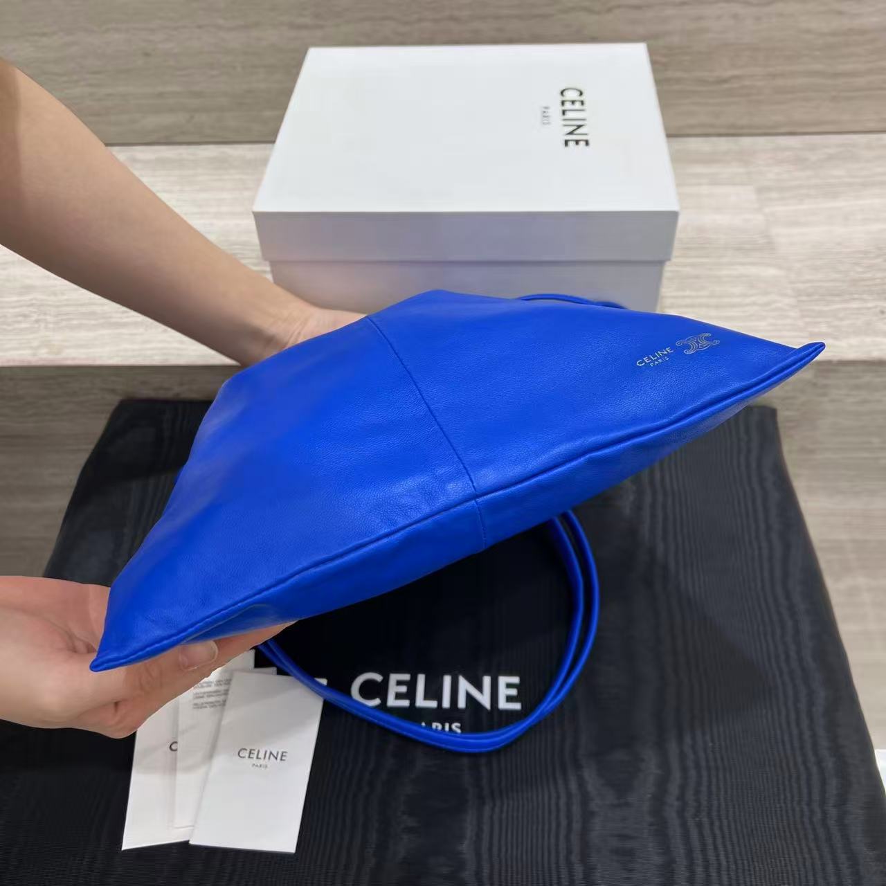 Celine Small Crystal Pouch In Lambskin view 5