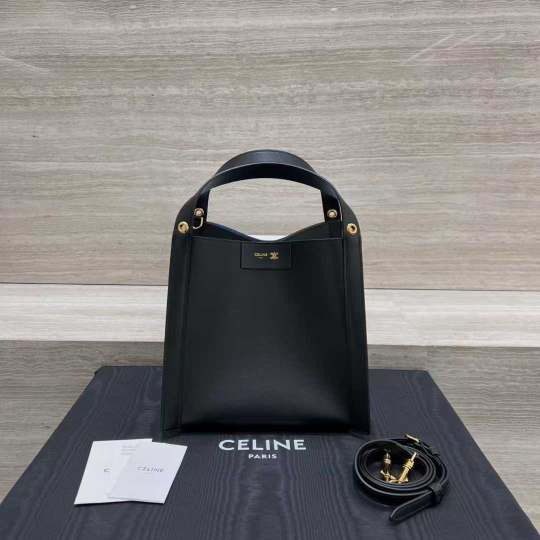 Celine CUBE BAG Canvas and NATURAL Calfskin view 1