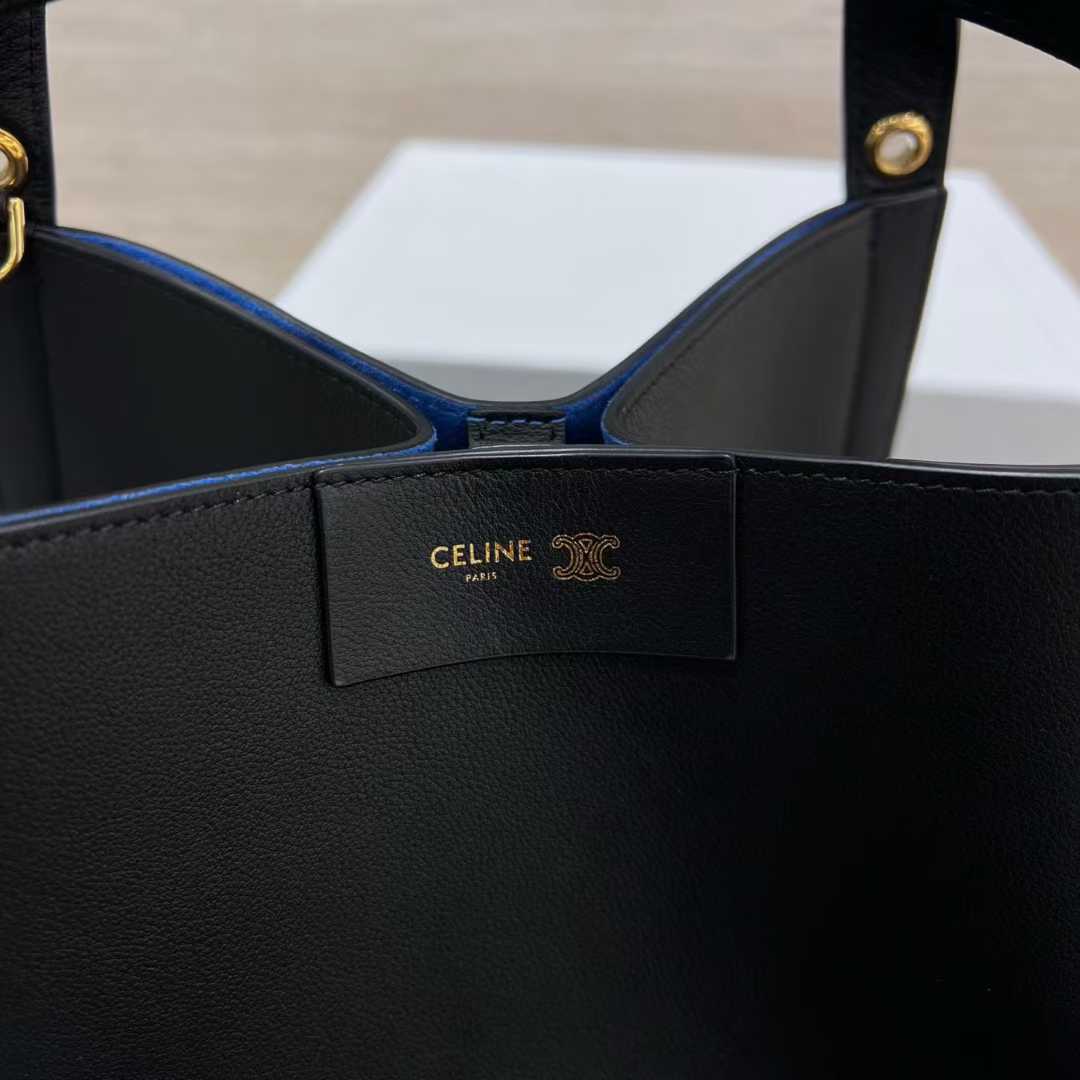 Celine CUBE BAG Canvas and NATURAL Calfskin view 6