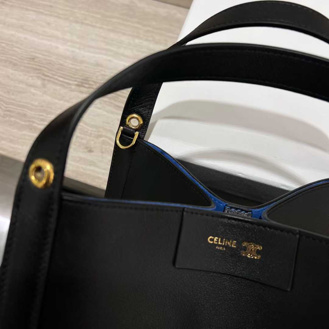 Celine CUBE BAG Canvas and NATURAL Calfskin view 7
